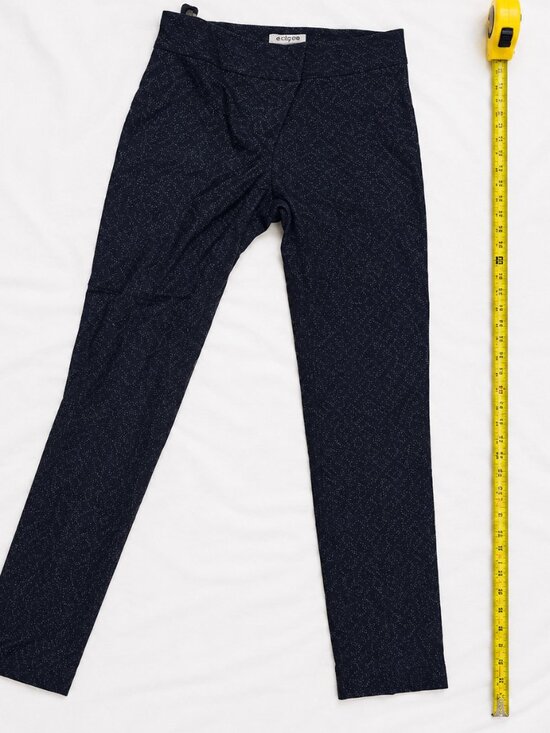 Laura Pants - Laura Petites Navy Patterned Dress Pants Size 2 – Stretch Career Pants
